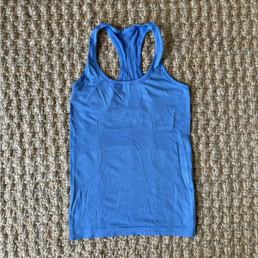 Lululemon racerback, full length, light blue, size 2